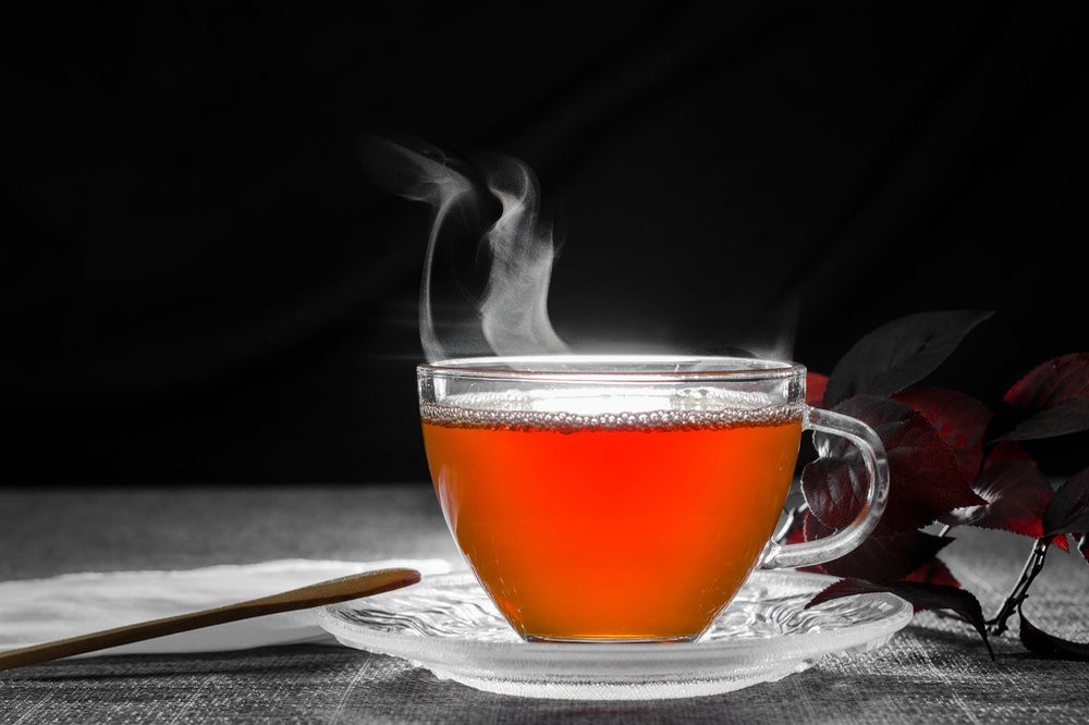 Honey and cinnamon-infused tea: