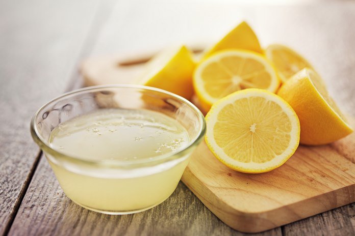 Apply lemon juice