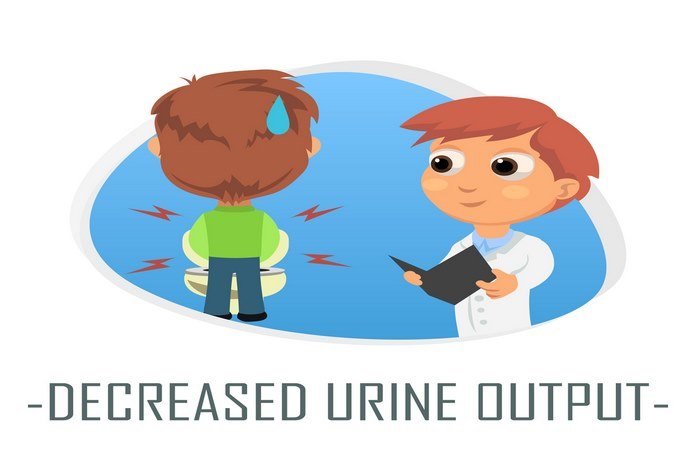 Decreased urination